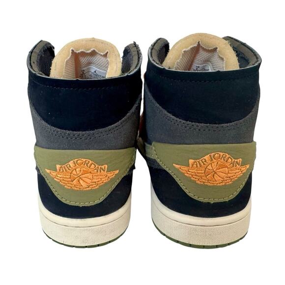 NIKE AIR JORDAN 1 Mid SE Craft Shoes FD6817-003 Anthracite Light Olive Men’s 8 - Picture 9 of 13